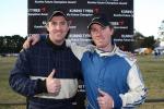 SA driver Sandy Nott (right) and codriver David Langfield won the Kumho Future Champions award for 4WDs at Scouts Rally SA